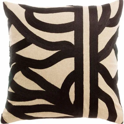 Coussins - Coussin brodé Ezia Ombre 45 x 45 - MAISON VIVARAISE - SDE VIVARAISE WINKLER