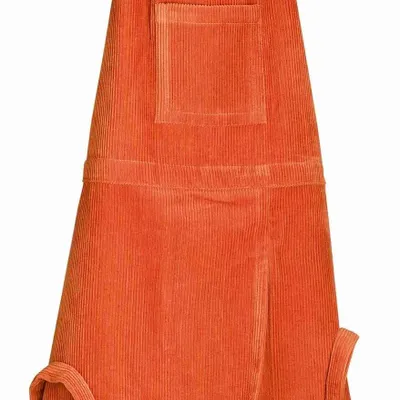 Tabliers de cuisine - Tablier de cuisine velours Oriane Cuivre 68 x 85 - MAISON VIVARAISE - SDE VIVARAISE WINKLER