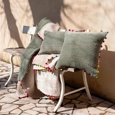 Coussins - Coussin Gastounet Verveine 30 x 50 - MAISON VIVARAISE - SDE VIVARAISE WINKLER