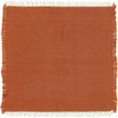Serviettes - Serviette de table recyclée Kalea Rouille 45 x 45 - MAISON VIVARAISE - SDE VIVARAISE WINKLER