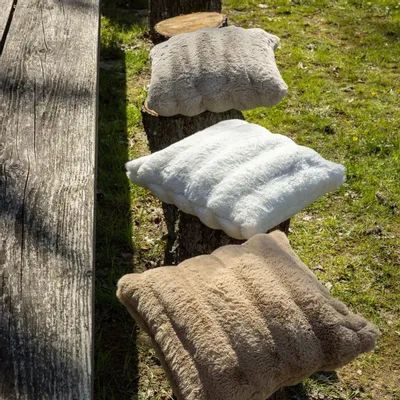 Coussins - Coussin Astrid Neige 45 x 45 - MAISON VIVARAISE - SDE VIVARAISE WINKLER