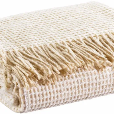 Plaids - Plaid recyclé Vittoria Neige 130 x 180 - MAISON VIVARAISE - SDE VIVARAISE WINKLER