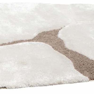 Tapis - Tapis Galet recyclé Yan Neige 160 x 230 x 2 - MAISON VIVARAISE - SDE VIVARAISE WINKLER