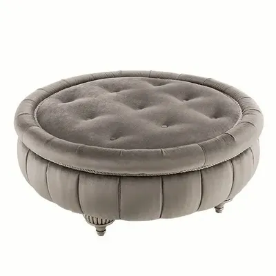 Footrests - FIRST LADY ROND FOOTSTOOL - SIWA SOFT STYLE HOME