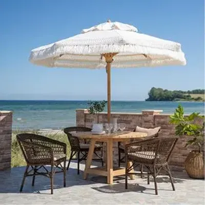 Sunshades - Sienna Teak Parasol - SIKA-DESIGN