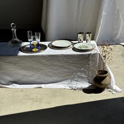 Plats et saladiers - Plateau rond vintage en métal argenté D30 H2 - OFFICE OBJETS