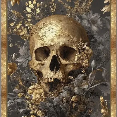 Coussins textile - GOLDEN SKULL - LA LIGNE 29