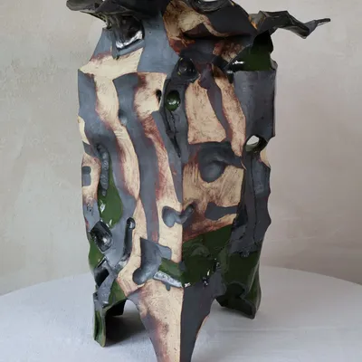 Ceramic - Carved Ceramic Vase - WOJCIECH DZIENNIAK ART