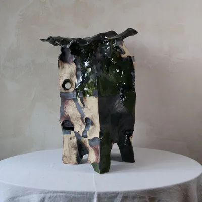 Ceramic - Carved Ceramic Vase - WOJCIECH DZIENNIAK ART