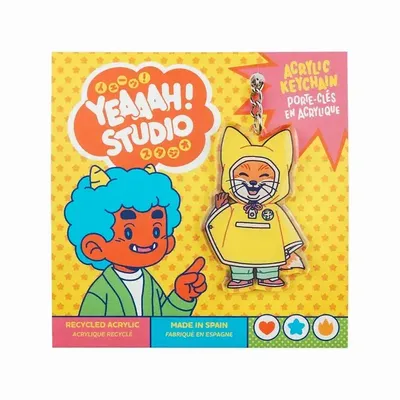 Decorative objects - Recycled acrylic keychain  “Kiki - Rain Cape” - YEAAAH! STUDIO