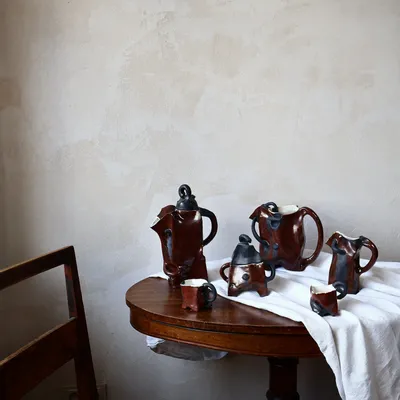 Accessoires thé et café - Service à Café ou à Thé Sculpté en Céramique - WOJCIECH DZIENNIAK ART