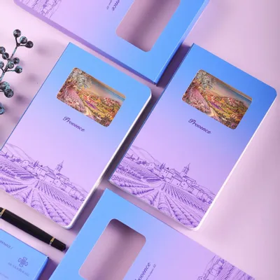Papeterie bureau - Carnet d'art en papier 3D — Provence - BUDDHIHERZ