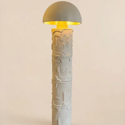Table lamps - Light Totem — TERRAIN - SIHAM DJEBBAR CERAMICS