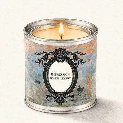 Candles - Bougie - Impression, soleil levant - MAISON GIVERNY