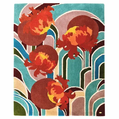 Tapis - Tapis contemporain artistique — PIÈCE UNIQUE — SPRING 1920. - ATELIER SAGRADO