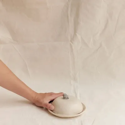 Ceramic - Gems — Sculptural object / Stoneware box, granite, glaze - VALENTINE BENOIST CERAMICS