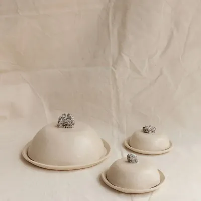 Ceramic - Gems — Sculptural object / Stoneware box, granite, glaze - VALENTINE BENOIST CERAMICS