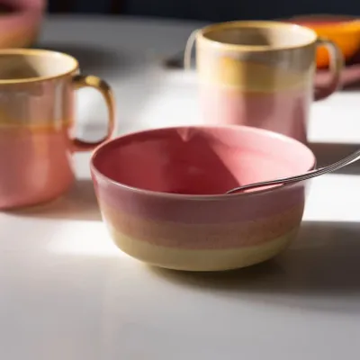 Bowls - Tuntu Bowl Beige Pink 0,5 l - PENTIK