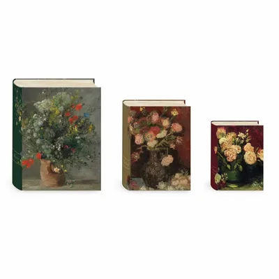 Decorative objects - Set of 3 nesting book boxes - Vase Paintings - MAISON ROYAL GARDEN