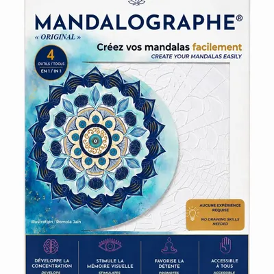 Children's arts and crafts - Mandalographe® - 4-in-1 Awarded Tool for creating mandalas - ATELIER MANDALA ABC