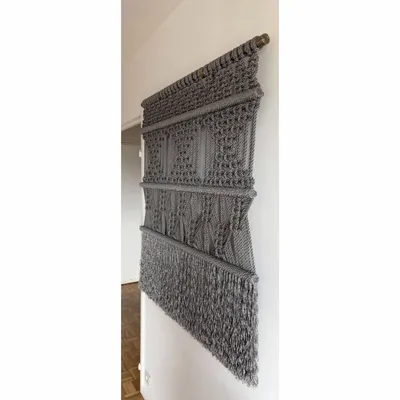 Tapisseries - Tenture Murale Macramé Fondation Argent - NŒULUXE