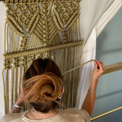 Tapestries - Suspended Macrame Wall Hanging Doré - NŒULUXE