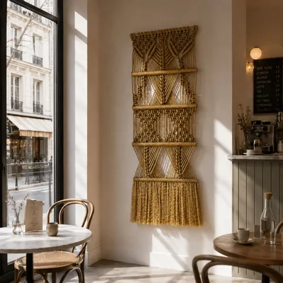 Tapisseries - Suspension Murale Macramé Fondation Doré - NŒULUXE