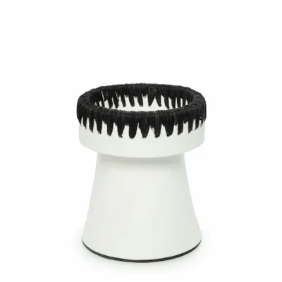 Candlesticks and candle holders - The Pretty Candle Holder - White Black - M - BAZAR BIZAR LIVING
