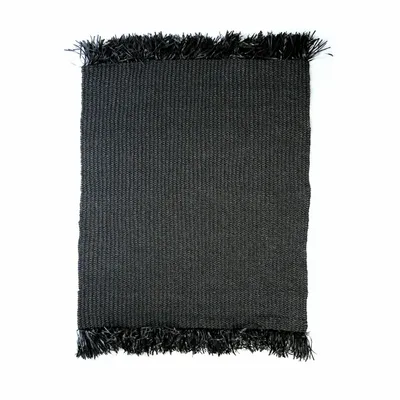 Rugs - The Fringed Carpet - Black - 200x300 - BAZAR BIZAR LIVING