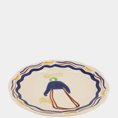 Assiettes au quotidien - Hand-Painted Comporta The Harvester Stoneware Dinner Plate - HOUSE OF CAPRICORN
