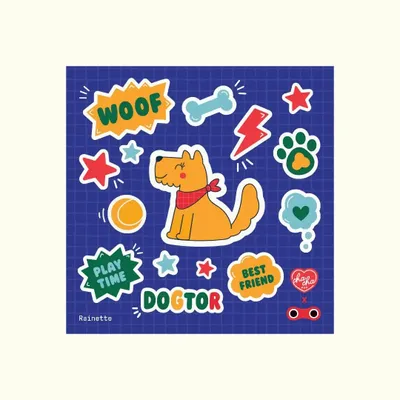 Accessoires enfants - Autocollants réfléchissants - Petites planches - RAINETTE