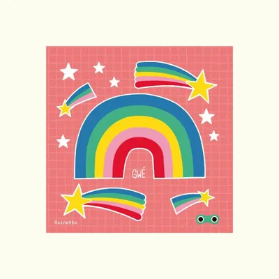 Accessoires enfants - Autocollants réfléchissants - Petites planches - RAINETTE
