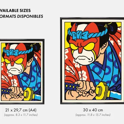 Poster - Print "Justice-Kun" (Size 30x40cm or A4) - YEAAAH! STUDIO