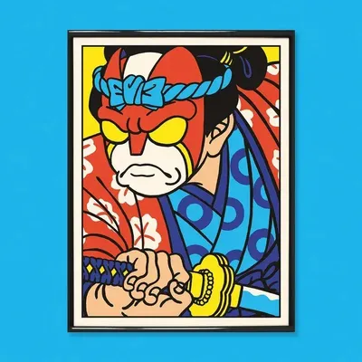 Poster - Print "Justice-Kun" (Size 30x40cm or A4) - YEAAAH! STUDIO