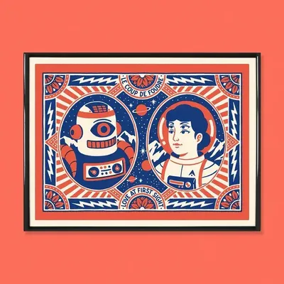 Affiches - Affiche "Love" (Format 40x30cm) - YEAAAH! STUDIO