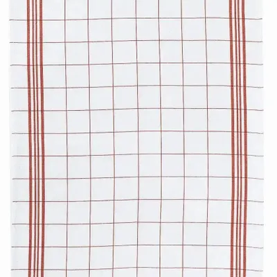 Dish towels - Carreaux Tea Towel Rouge 50 X 70 - MAISON VIVARAISE - SDE VIVARAISE WINKLER