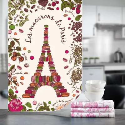 Torchons - Torchon Macarons de Paris Ecru 72 X 48 - MAISON VIVARAISE - SDE VIVARAISE WINKLER