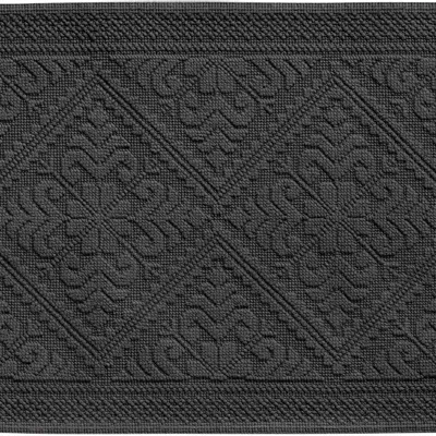 Other bath linens - Enzo Bath Mat Carbone 54 X 64 - MAISON VIVARAISE - SDE VIVARAISE WINKLER