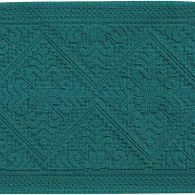 Other bath linens - Enzo Bath Mat Peacock 54 X 64 - MAISON VIVARAISE - SDE VIVARAISE WINKLER