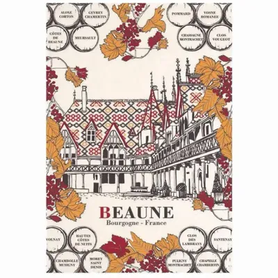 Dish towels - Bourgogne Beaume Tea Towel Écru 72 X 48 - MAISON VIVARAISE - SDE VIVARAISE WINKLER