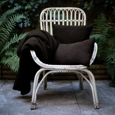 Cushions - Maia Cushion Carbone 45 X 45 - MAISON VIVARAISE - SDE VIVARAISE WINKLER