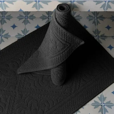 Autres linges de bain - Tapis Enzo Carbone 54 X 110 - MAISON VIVARAISE - SDE VIVARAISE WINKLER