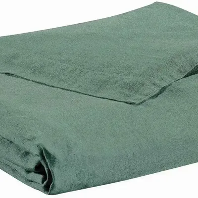 Linge de lit - Drap Zeff Vert de Gris 240 X 300 - MAISON VIVARAISE - SDE VIVARAISE WINKLER