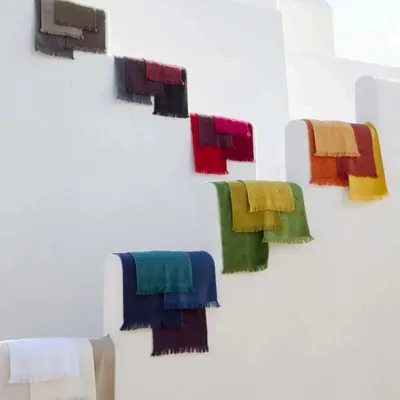 Bath towels - Zoé Guest Towel Carbone 30 X 50 - MAISON VIVARAISE - SDE VIVARAISE WINKLER