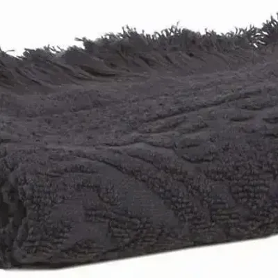 Bath towels - Zoé Bath Towel Carbone 100 X 180 - MAISON VIVARAISE - SDE VIVARAISE WINKLER