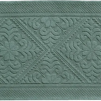 Autres linges de bain - Tapis de Bain Enzo Vert de gris 54 X 110 - MAISON VIVARAISE - SDE VIVARAISE WINKLER