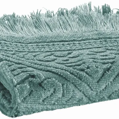 Serviettes de bain - Serviette Invite Zoe Vert de Gris 30 X 50 - MAISON VIVARAISE - SDE VIVARAISE WINKLER