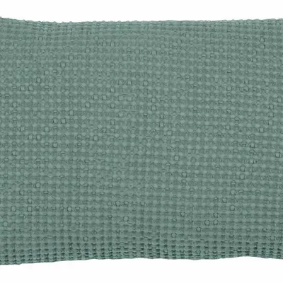 Cushions - Cushion Stonewashed Maia Vert De Gris 30 X 50 - MAISON VIVARAISE - SDE VIVARAISE WINKLER