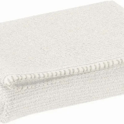 Serviettes de bain - Serviette invité Bora Neige 30 x 50 - MAISON VIVARAISE - SDE VIVARAISE WINKLER