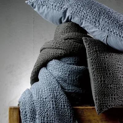 Linge de lit - Jete Tana Carbone 260 X 260 - MAISON VIVARAISE - SDE VIVARAISE WINKLER